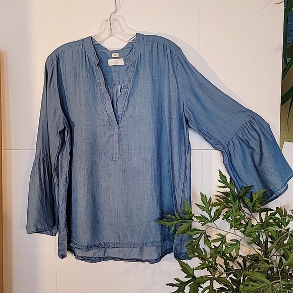 Ann Taylor The Softened Shirt Chambray Size M - Picture 7 of 7